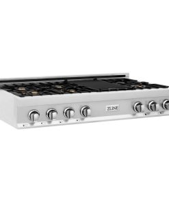 ZLINE Porcelain Gas Stovetop with Gas Brass Burners (RT-BR), 48"