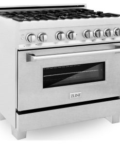 ZLINE 36" Range Gas Stove and Electric Oven in DuraSnow Stainless Steel