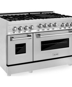 ZLINE 48" Range With Gas Stove and Gas Oven, Stainless Steel, Stainless Steel