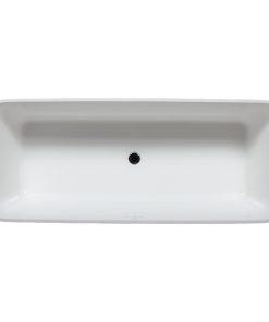 Malibu Orchid Rectangle Soaking Bathtub 71x31x23 Glossy White