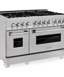 ZLINE 48" Professional Dual Fuel Range in DuraSnow Stainless Steel