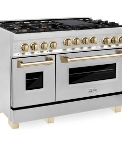 ZLINE Autograph Edition 48" 6.0 cu. ft. Range with Gas Stove and Gas Oven, Gold