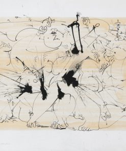 "This is an Idea for a Machine that Discerns Alternatives", Ink Drawing