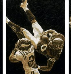 "The Catch" NFL Artwork, Stretched and Wrapped