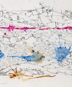 "This Is Not an Idea for a Machine that Martyrs Pale Dissidents II" Ink on paper