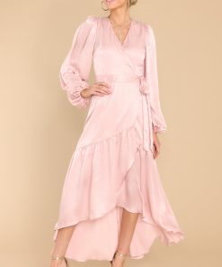 You Enchant Me Dusty Pink Maxi Dress
