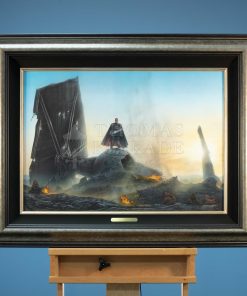*Original Study* The Mandalorian™ - Undeterred by Monte Moore Thomas Kinkade Studios 22" x 31"