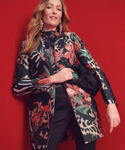 Jacquard Animal Print Topper