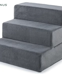Zinus Small 3-Step Easy Pet Stairs - Charcoal