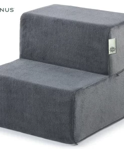 Zinus Small 2-Step Easy Pet Stairs - Charcoal