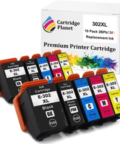 10 Pack (2BK,2PBK,2C,2M,2Y) Compatible Ink for Epson 302XL for Epson Expression Premium XP-6000 Expression Premium XP-6100