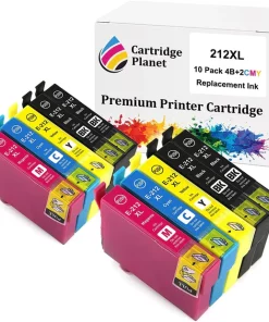 10 Pack (4BK,2C,2M,2Y) Compatible Ink for Epson 212XL for Epson Expression Home XP-2100 XP-3100 XP-3105 XP-4100 Workforce WF-2810 WF-2830 WF-2850