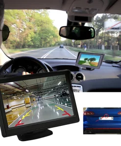 1 Set Reversing Displayer Easy Installation High Clarity Reliable 4.3-Inch Backup Camera System with Monitor Kit for Car