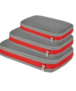 1/3Pcs Travel Compression Storage Bag Clothes Luggage Organizer Zipper Pouch Grey