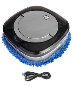 1 Set Automatic Wireless USB Charging Mopping Robot Strong Suction Humidifying Spray Rechargeable Smart Robot Vacuum Cleaner for Home - Silver