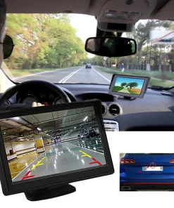 1 Set Reversing Displayer Easy Installation High Clarity Reliable 4.3-Inch Backup Camera System with Kit for Car - Black