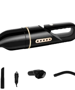 1 Set Vacuum Cleaner with Burush Low Noise Handheld Multiple Filtering 4500PA Corded Vacuum Cleaner for Auto - Black