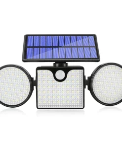 1 Pack Solar Motion Sensor Security Lights, 260 LED Solar Lights Outdoor for Garage Patio Patio