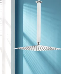 12" Shower head Stainless steel Square Chrome Ceiling Shower arm 400mm
