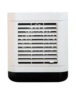1 Set 3 Gear Wind Air Cooler with Night Light ABS Mini Personal Air Cooler Fan with Handle for Home - White