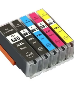 [5 Pack] Canon 680XXL 681XXL Compatible PIXMA TR7560 TR8560 TS6100 TS6160 TS6260 TS6360 AU