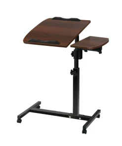 (Walnut)Laptop Desk Portable Mobile Computer Table Stand Adjustable Bed Study