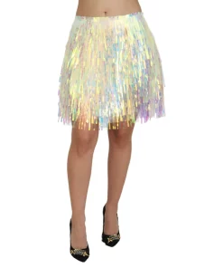 Gorgeous Fringed Mini Skirt by Dolce & Gabbana - Multicolor