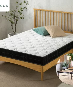 Zinus Double 6-Inch Pocket Spring Mattress & SmartBase Essential Mattress Foundation