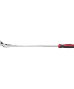 1/2" DRIVE 27-3/8" EIGHTY8 TOOTH LOCKING FLEX RATCHET WITH ERGO HANDLE - RED