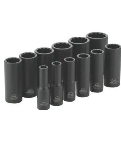 12 PIECE 3/8" DRIVE SAE 12 POINT ADV DEEP IMPACT SOCKET SET
