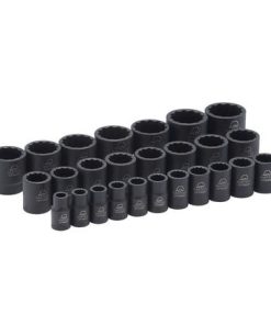 1/2" DRIVE 26 PIECE METRIC 12 POINT ADV IMPACT SOCKET SET