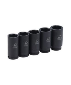 1/2" DRIVE 5 PIECE METRIC ADV DEEP SPINDLE NUT SOCKET SET