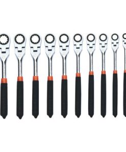 10 PIECE METRIC FLEX RATCHETING WRENCH SET