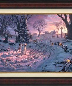 *RARE* Disney 101 Dalmatians On The Run Framed Artist Proof Canvas Burl 18" x 27" #9/10