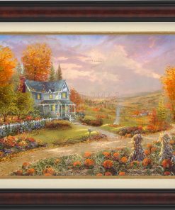 *RARE* Autumn at Apple Hill Framed Estate Edition Canvas Burl 28" x 42" #1/1