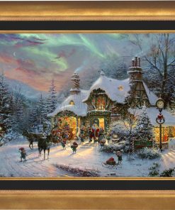 *RARE* Santa's Night Before Christmas Framed Publisher Proof Canvas Aurora Gold 24" x 36" #7/9