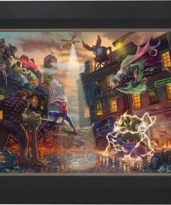 *RARE* Spider-man vs. the Sinister Six Framed Artist Proof Canvas City Black 24" x 36" #3/5