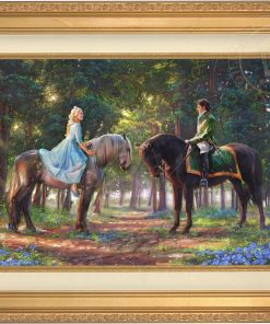 *RARE* Disney Romance Awakens Framed Artist Proof Canvas Antique Gold 18" x 24" #9/10